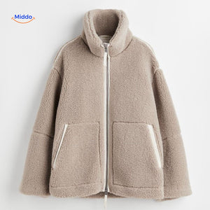 beige Teddy-Detail
