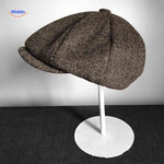 Blinderstyle Mütze braun Fischgrät aus Wolle – jetzt auf www.middo.nl entdecken!