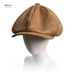 Blinderstyle Cap aus leichtem braunem Wildleder | Jetzt bei www.middo.nl erhältlich