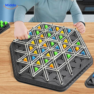 brainflex Schach interaktives Denkspiel mit elastischen und dreieckigen Teilen