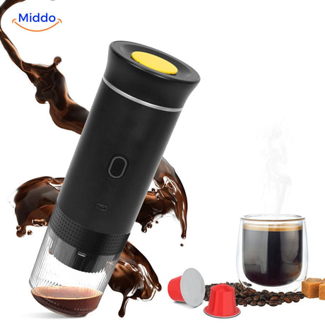 brewmaster 3 in 1 schwarz tragbare Espressomaschine