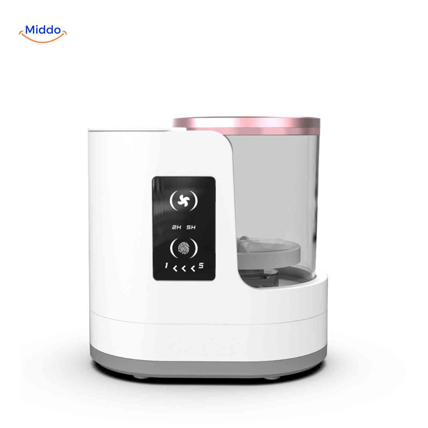 Brushly Cleaner Smart Touch Display mit Reinigungsprogrammen www.middo.nl