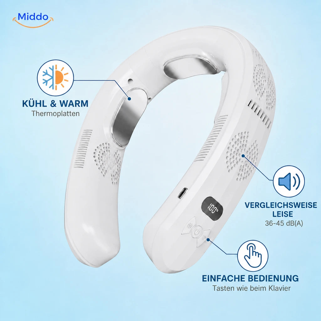 Deutsche Übersicht zu Kühl- und Wärmeplatten, 36–45 dB(A) und Bedienung