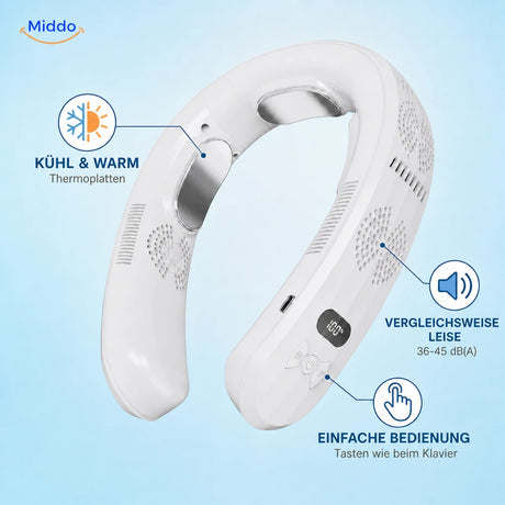 Deutsche Übersicht zu Kühl- und Wärmeplatten, 36–45 dB(A) und Bedienung