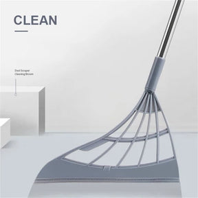 CleanX Bodenbürste und Staubwischer in Gebrauch
