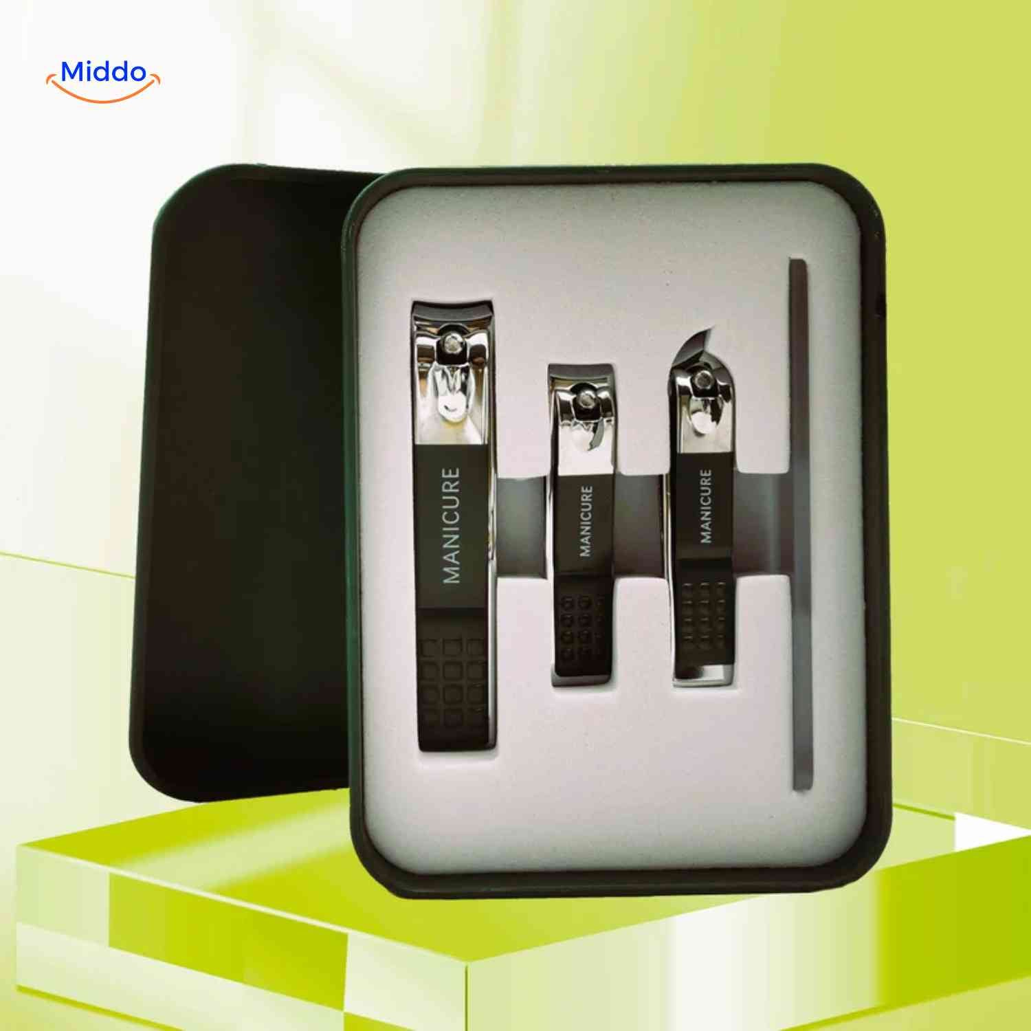 clipora Nagelknipser aus rostfreiem Stahl Set mit ergonomischem Design www.middo.de