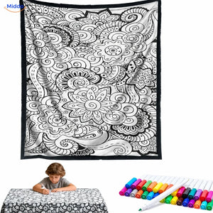 ColorFlow Ausmaldecke - Blumenmandala