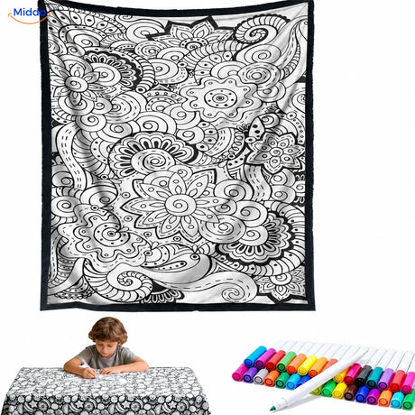 ColorFlow Ausmaldecke - Blumenmandala