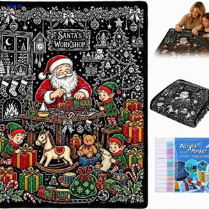 ColorFlow Ausmaldecke - Weihnachtsmanns Werkstatt