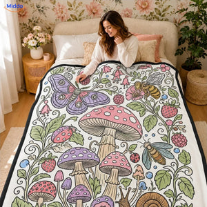 ColorFlow Ausmaldecke - Pilze und Schmetterlinge