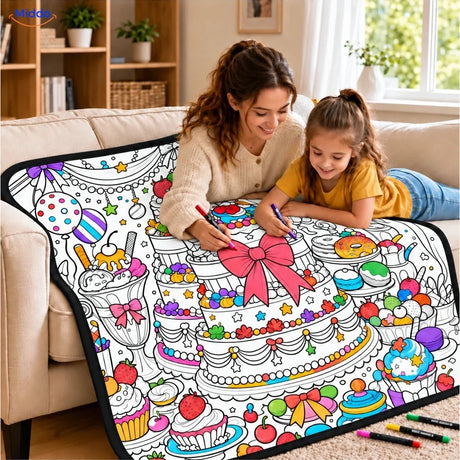 ColorFlow Ausmaldecke - Geburtstagstorte