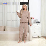 Cosyluxe Pyjama-Set in Dunkelgrau – bequem und warm – www.middo.de
