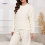 Cosyluxe Schlafanzug-Set aus weichem Fleece Loungewear - www.middo.de