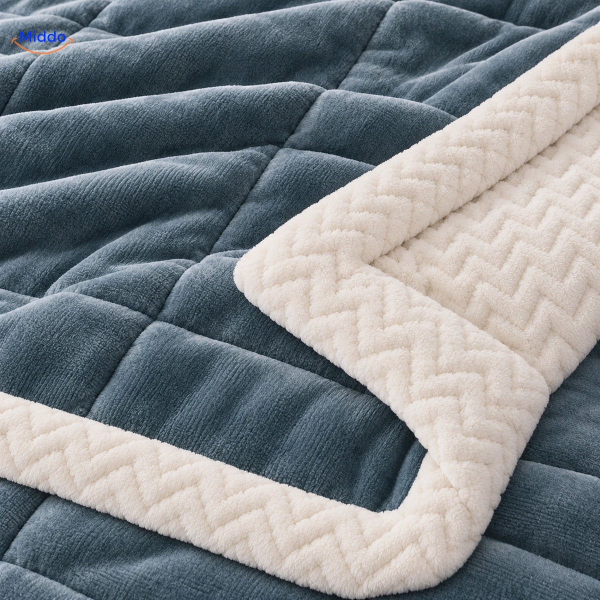 CozyFleece – Breiter cremefarbener Fleecerand