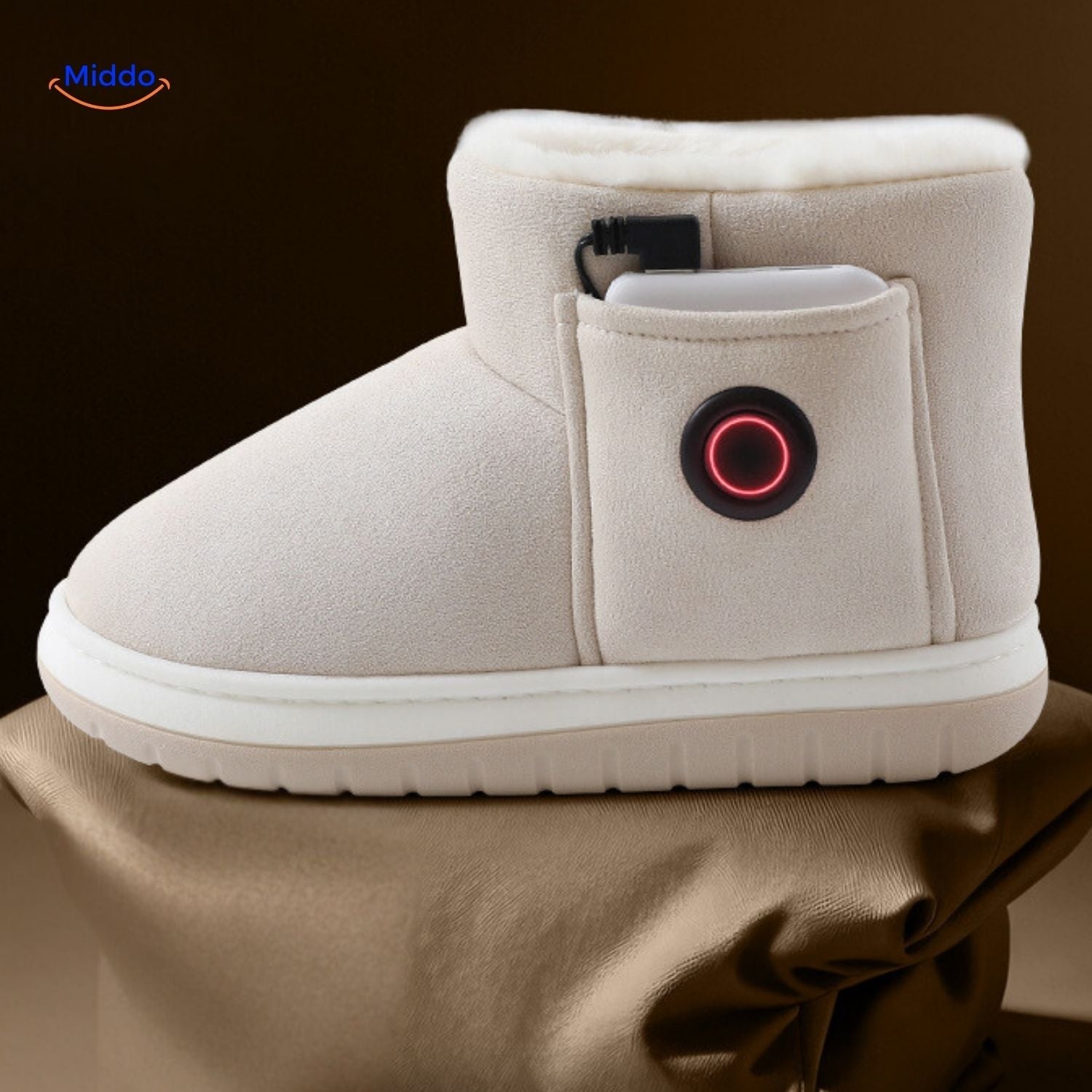 cozyflex Creme Schuhe mit Temperaturregler www.middo.nl