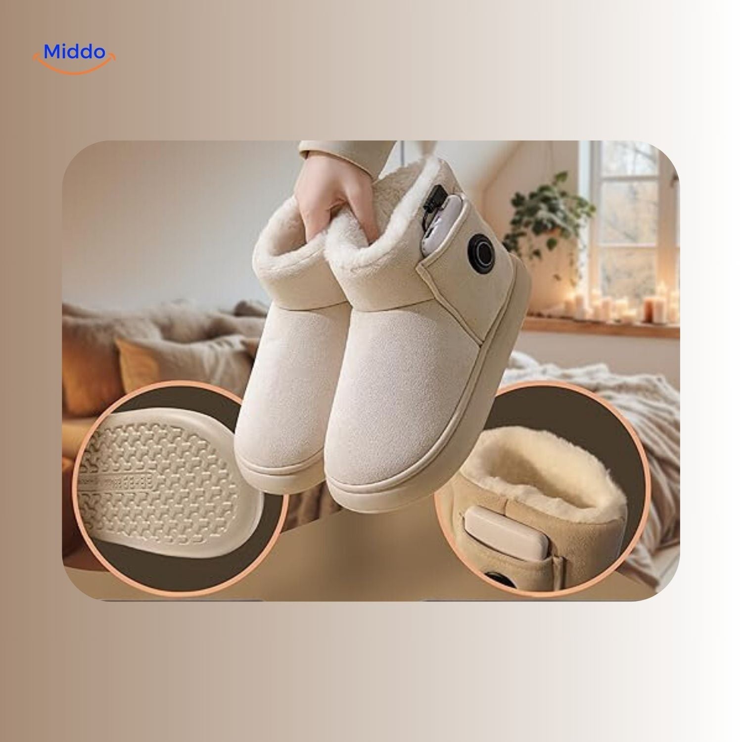 cozyflex warme Schuhe mit brauner Innenausstattung www.middo.nl