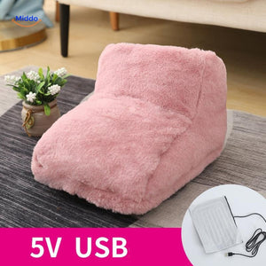 cozypaws Fußwärmer in Rosa mit USB-Anschluss