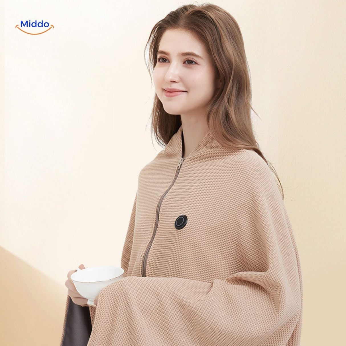 CozyWarm USB beheizbarer Umhang – Ansicht 5