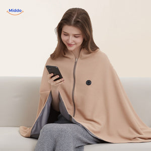 CozyWarm USB beheizbarer Umhang – Ansicht 2