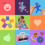 creativafoam Knete Farben und Kreationen mit Smiley Herz Blume und Bär www.middo.nl