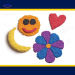 creativafoam Knetmasse Formen von Smiley, Herz, Banane und Blume www.middo.nl