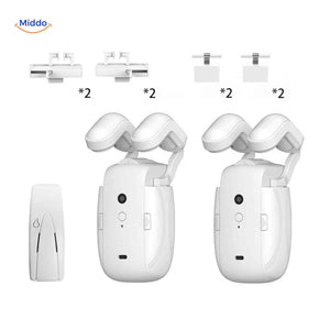 curtana Vorhangmotor Duo-Set mit Touch-freier Fernbedienung und Schienenclips www.middo.de