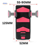 Der Cyclomax Fahrrad Gadget: Telefonhalter, Powerbank, Licht und Hupe - die praktischen Abmessungen finden Sie auf www.middo.nl.