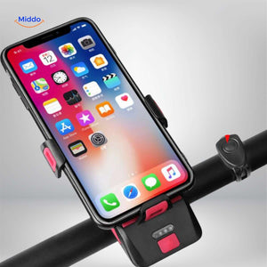 Cyclomax Fahrrad-Gadget: Telefonhalterung, Powerbank, Licht und Hupe in Blau – jetzt entdecken auf www.middo.de!