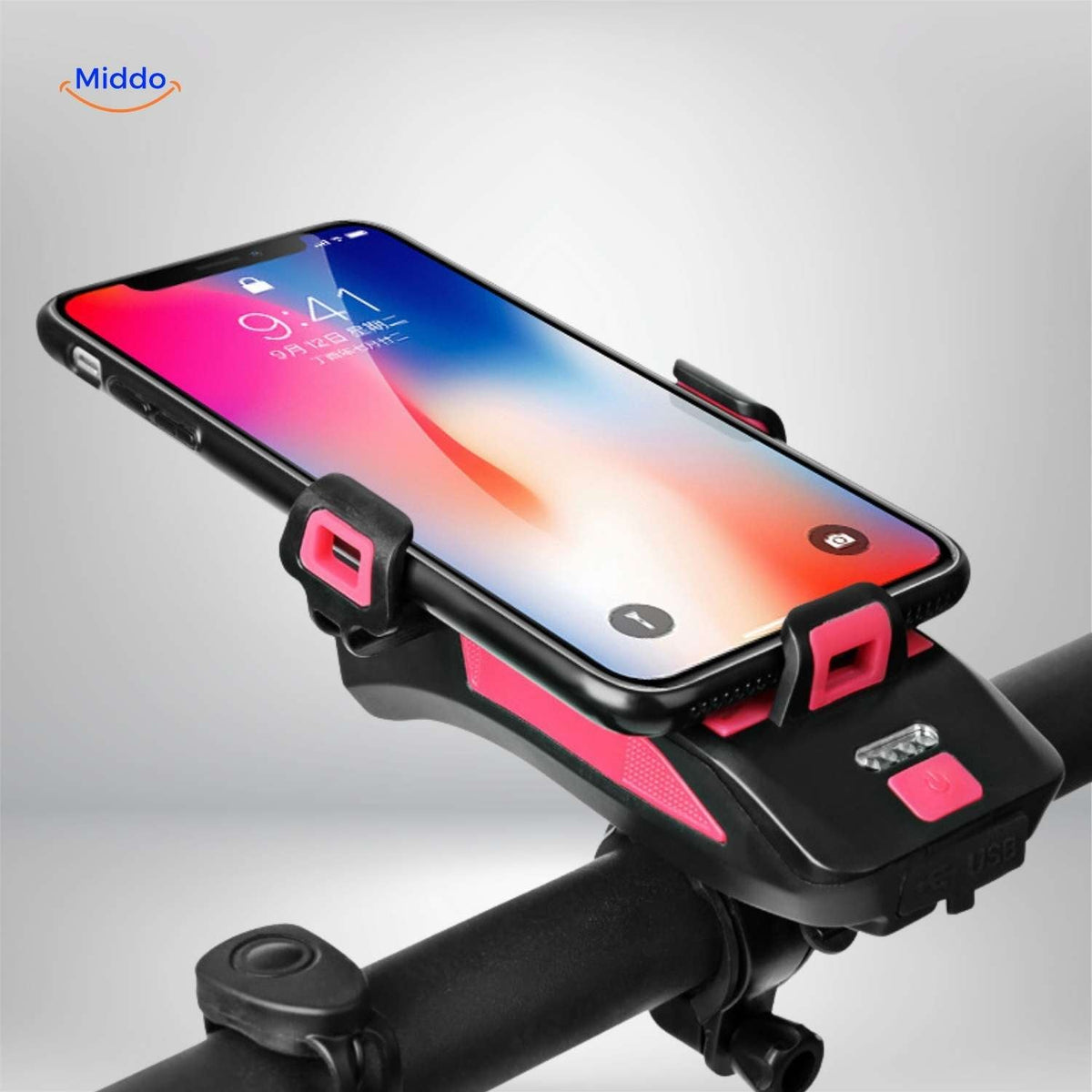 Cyclomax Fahrradzubehör: Multifunktionale Smartphonehalterung mit Powerbank und Licht. Besuchen Sie uns auf !