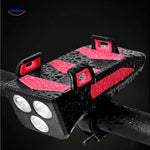 Cyclomax Fahrrad Gadget: Telefonhalterung, Powerbank, Licht und Hupe für die Vorderseite – jetzt entdecken auf www.middo.de!