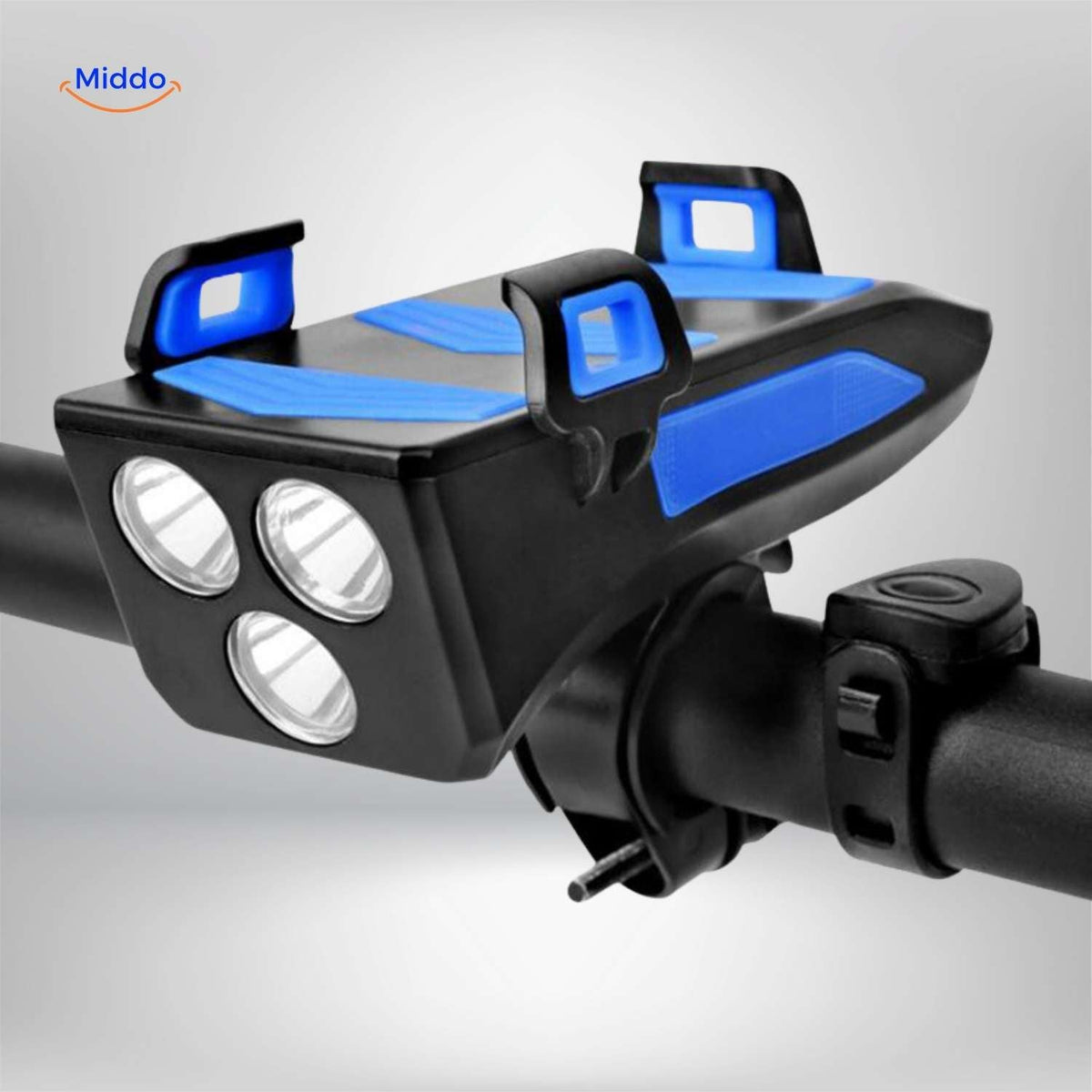 Cyclomax Fahrrad Gadget: Telefonhalter, Powerbank, Licht und Hupe – wasserdicht! Besuchen Sie uns auf