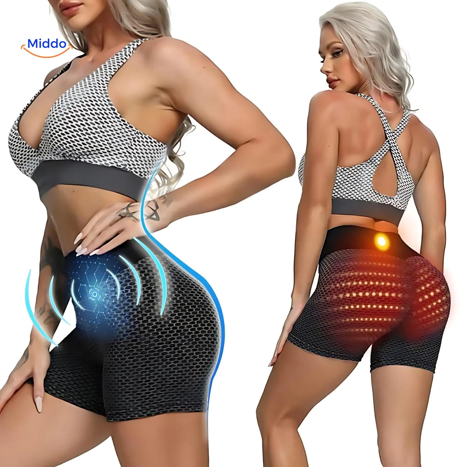 Demonstration der Ion Fiber Technology auf IceSilk™ Shaping Shorts
