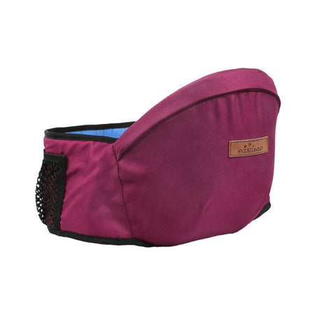 Dunkelrosa SnuggleSeat Babytrage mit Netzfach