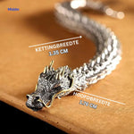 Drachenkopf auf dunklem Keramik mit dramatischer Ausstrahlung