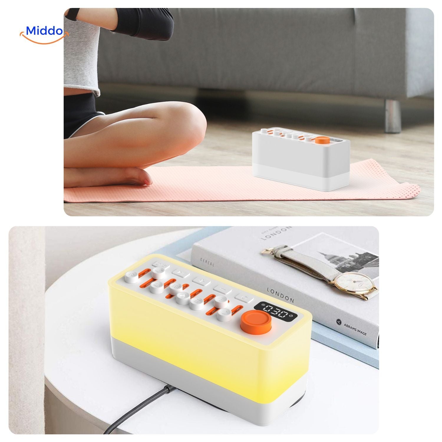 dreamglow Lautsprecher kompakt und tragbar für Wohnzimmer und Schlafzimmer www.middo.de
