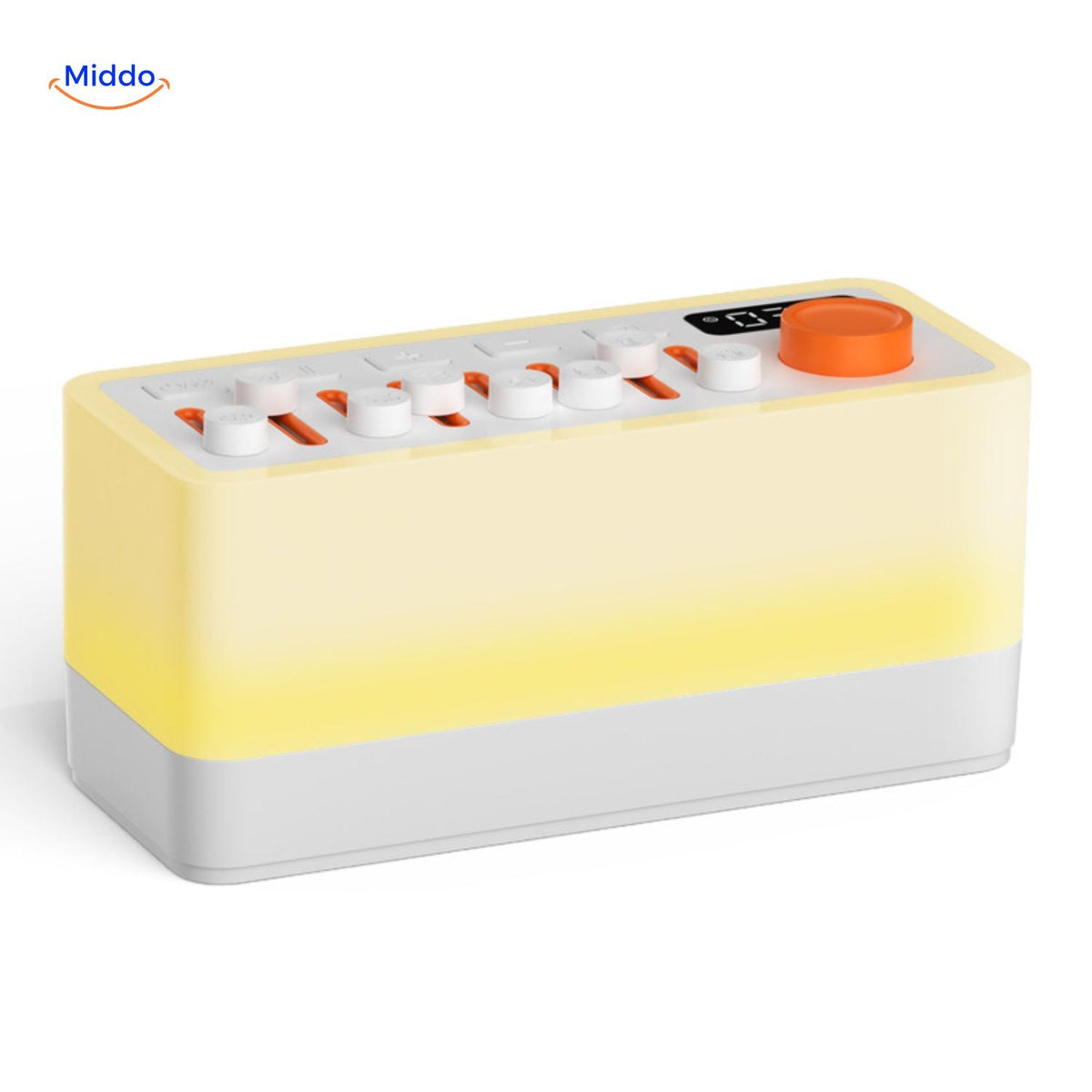 dreamglow Lautsprecher warmgelbes Licht mit Klangschlaftherapie und Steuerung