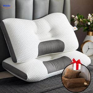 DreamGuard Pro Wabenkissen mit 2 kostenlosen Kissenbezügen – Braun