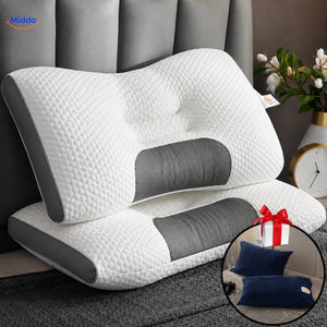 DreamGuard Pro Wabenkissen mit 2 kostenlosen Kissenbezügen – Dunkelblau