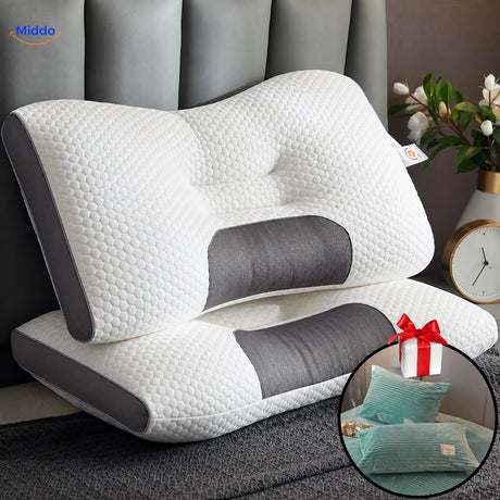 DreamGuard Pro Wabenkissen mit 2 kostenlosen Kissenbezügen – Jade Grün