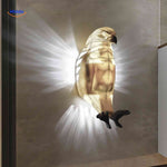 eagleglow Wandleuchte Seitenansicht mit stimmungsvollem Lichteffekt www.middo.nl