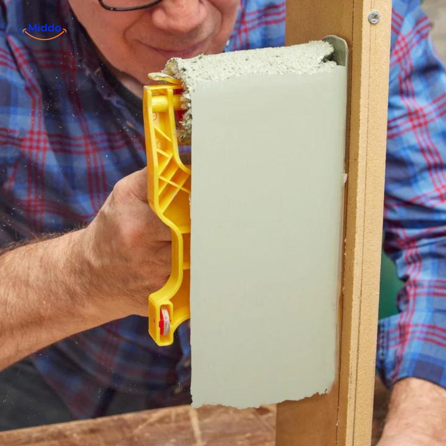 Edgeperfect Verf Rund um die Kanten einer Wand