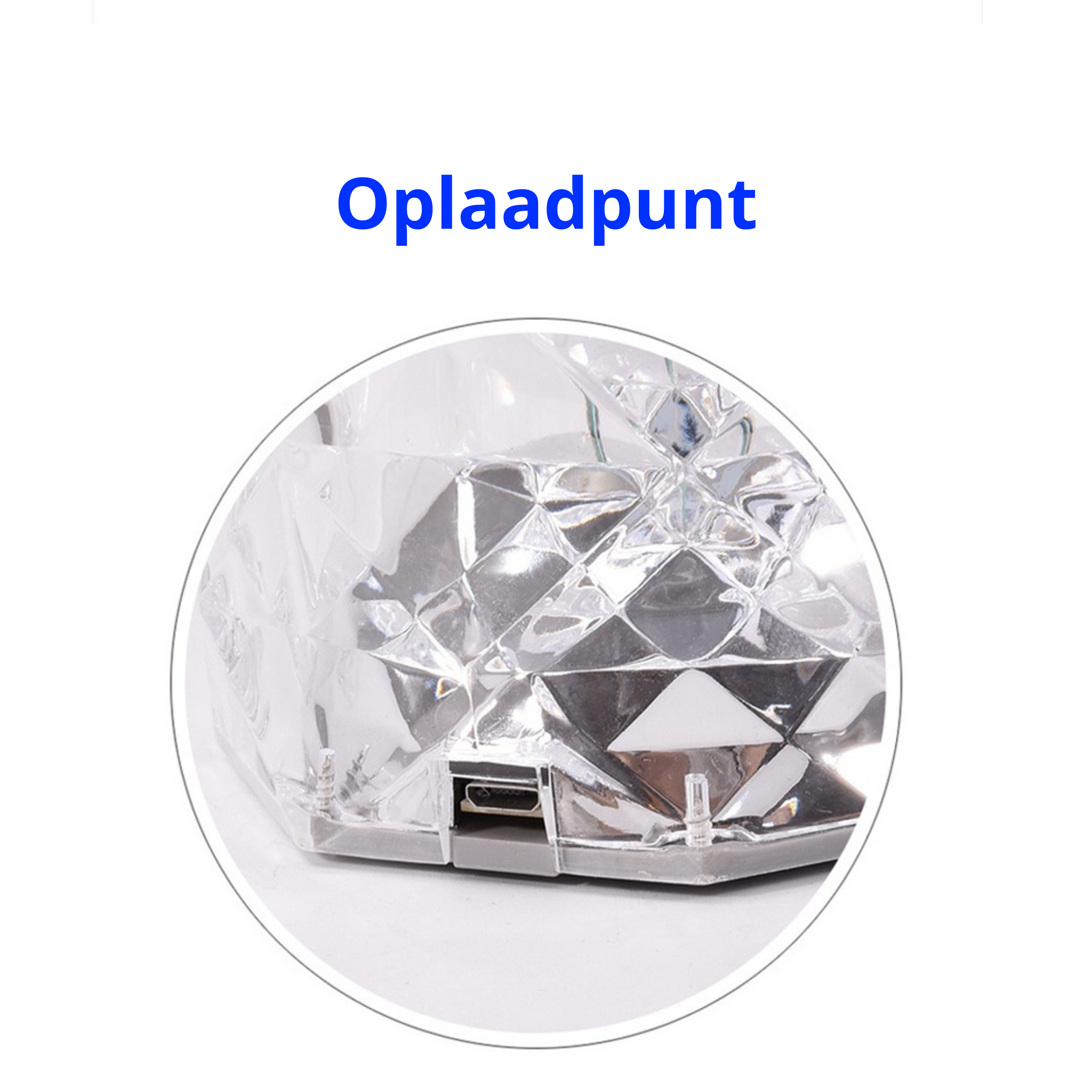 Wunderschön geschliffene Kristalltischlampe für einen glamourösen Look