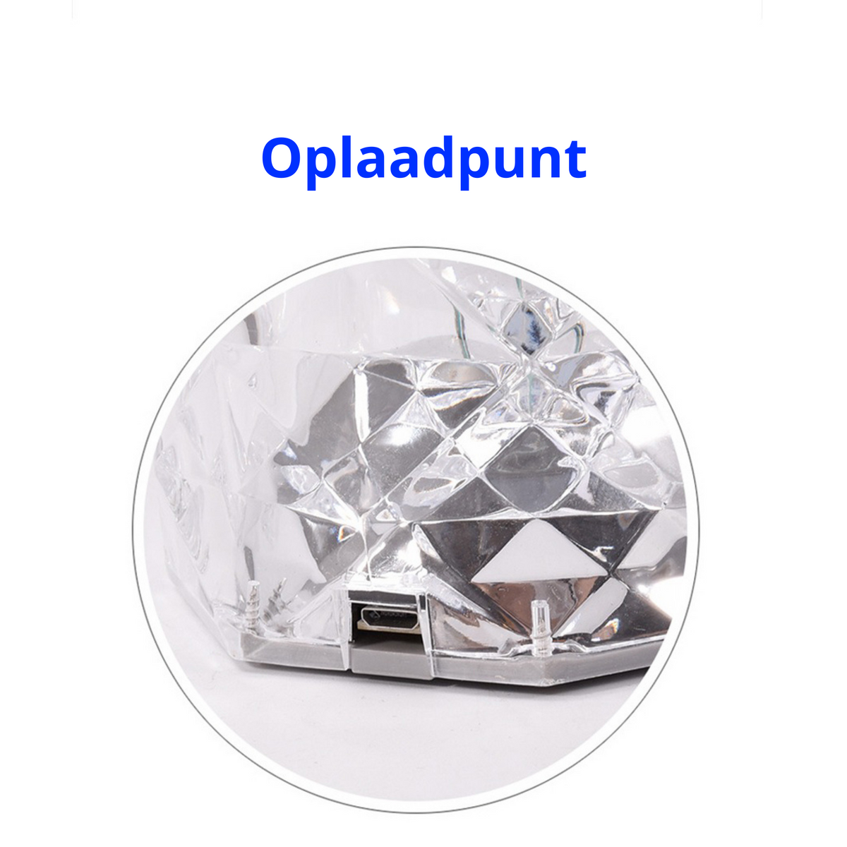 Wunderschön geschliffene Kristalltischlampe für einen glamourösen Look