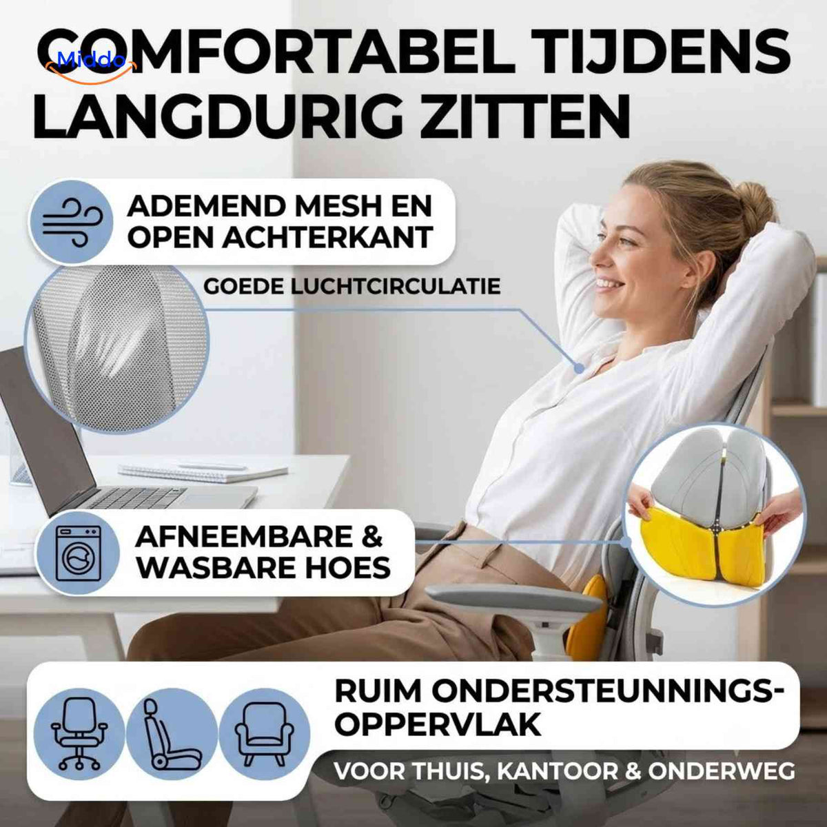 ErgoRest™ Rückenstützkissen, Produktansicht 09