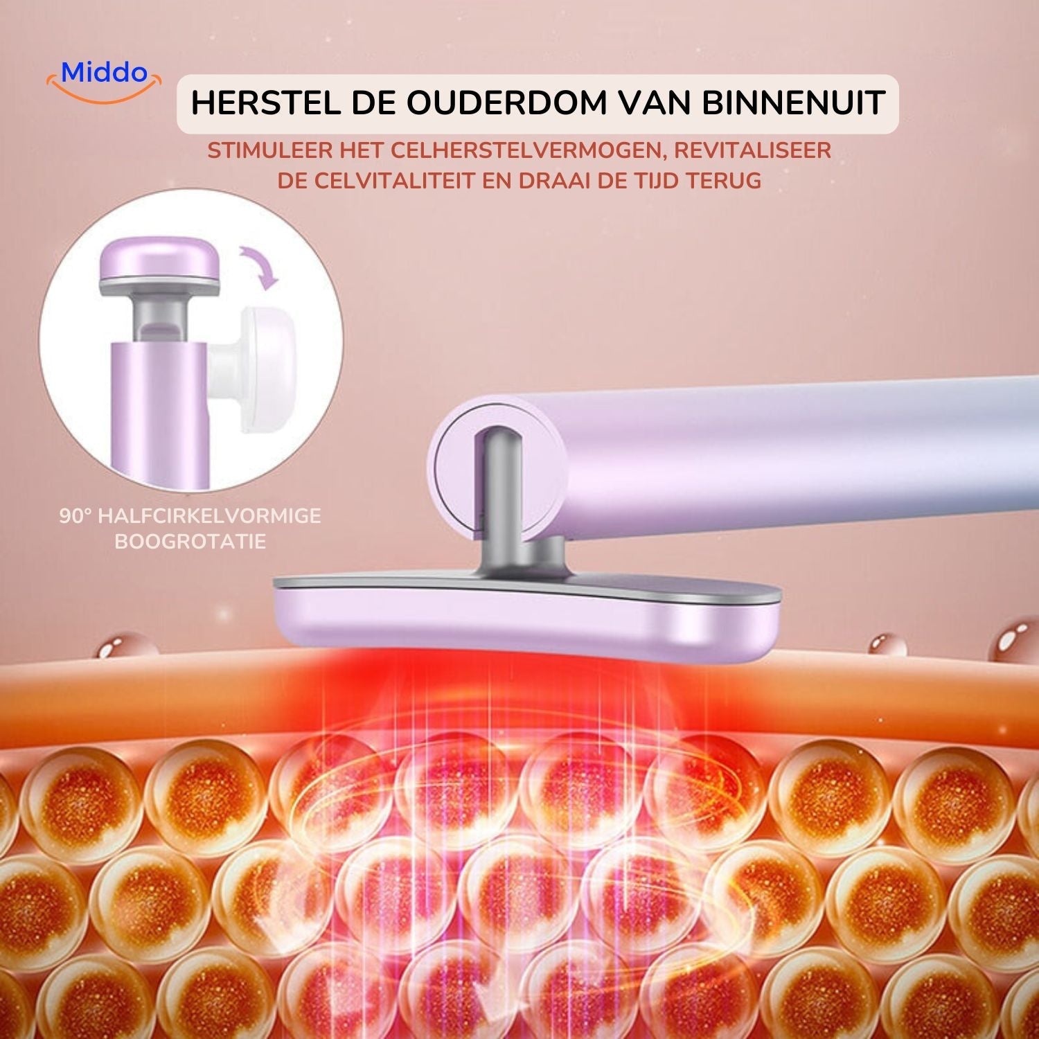fairyglow Stift 90 Grad Rotation EMS Lichttherapie