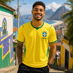 WM 2026 Supportershirt Brasilien in gelb als Fußballshirt für Herren