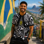 WM 2026 Supportershirt Brasilien in schwarz als Fußballshirt für Herren