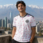 WM 2026 Supportershirt Chile in weiß als Fußballshirt für Herren