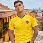 WM 2026 Supportershirt Kolumbien in gelb als Fußballshirt für Herren