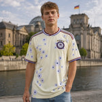 WM 2026 Supportershirt Deutschland in cremefarben als Fußballshirt für Herren